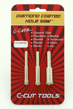 8, 10, 13mm DCHS Hole Saws/ Drill Bits